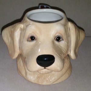 Vintage Big Sky Canine 3-D lab retriever mug NWOT